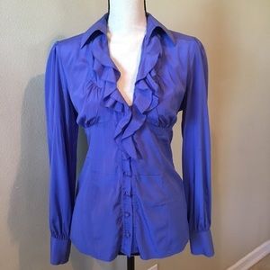 Periwinkle dress blouse